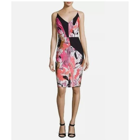 New NWT‎ Black Halo Judy Floral Sheath Dress Size 4 - Picture 1 of 9